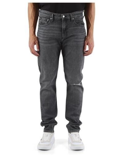 Calvin Klein Slim-Fit Jeans - Gray