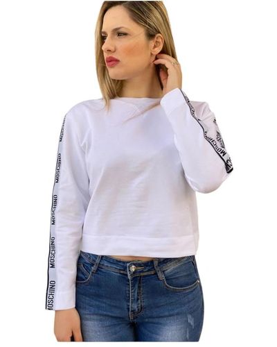 Moschino Stylischer sweatshirt für modischen look - Lila
