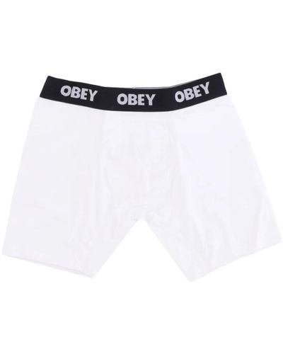 Obey Streetwear boxers 2 pack weiß