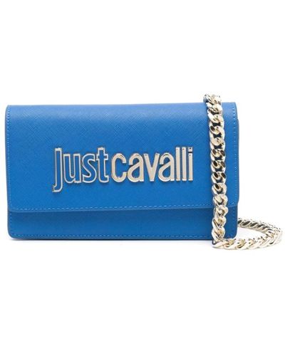Just Cavalli Blaue geldbörsen portafogli