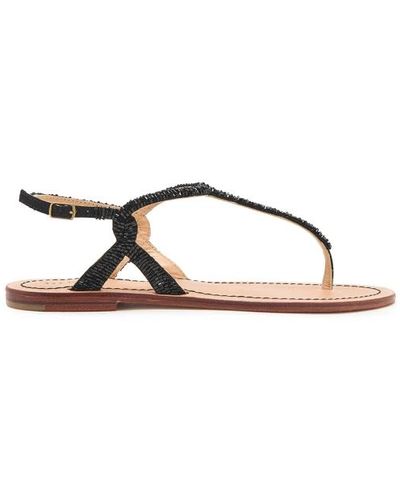 Maliparmi Flat Sandals - Schwarz
