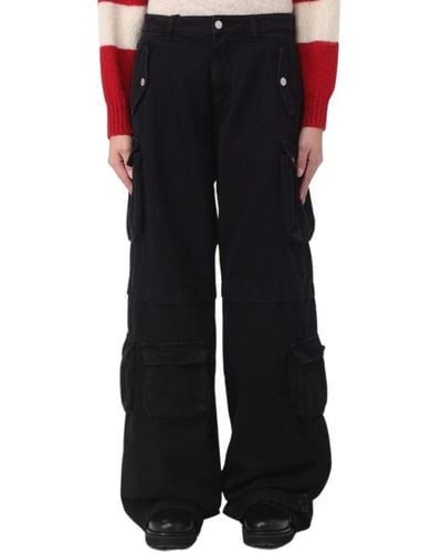 ICON DENIM Trousers > wide trousers - Noir