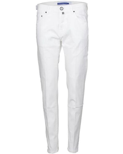 Jacob Cohen Slim-Fit Trousers - White