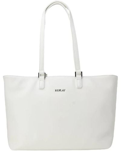 Replay Tote Bags - White