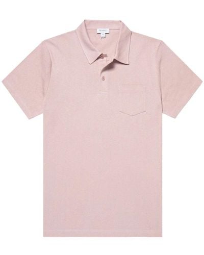 Sunspel Polo shirt riviera - Pink