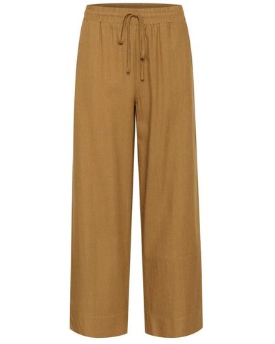 My Essential Wardrobe Wide Trousers - Natural