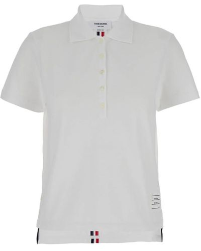 Thom Browne Tops > polo shirts - Gris