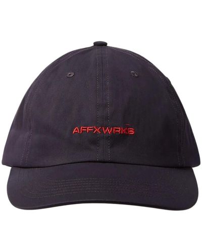 AFFXWRKS Cappellino da baseball con ricamo logo - Blu