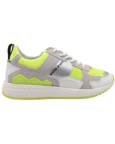 MOA Futura pelle bianco giallo sneakers - Grigio