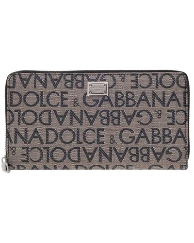 Dolce & Gabbana Geldbörse mit logo - Grau