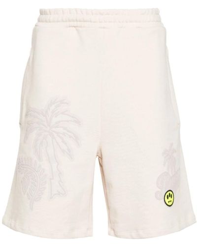 Barrow 3d palm print bermuda shorts - Weiß