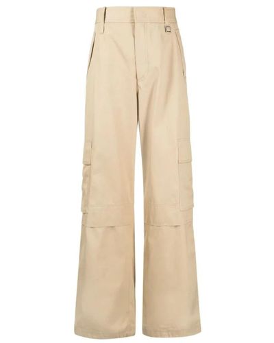 WOOYOUNGMI Wide Trousers - Natural
