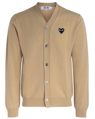 COMME DES GARÇONS PLAY Strickjacke - Natur