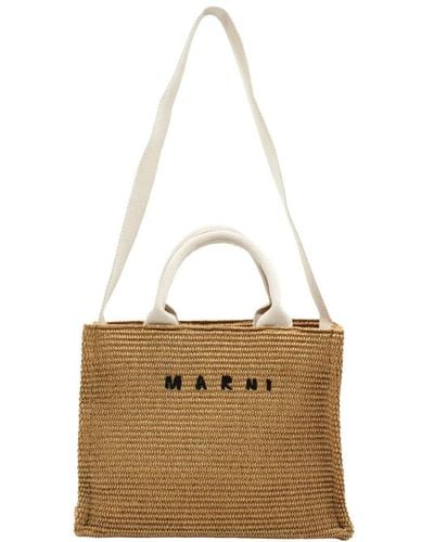 Marni Tote Bags - Natural
