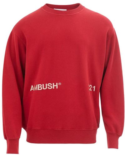 Ambush Stylische sweatshirts für täglichen komfort - Rot