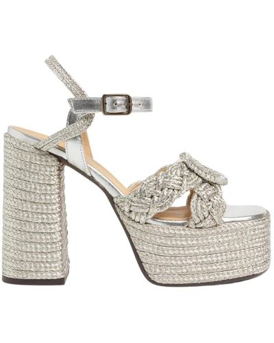 Castañer Shoes > sandals > high heel sandals - Blanc
