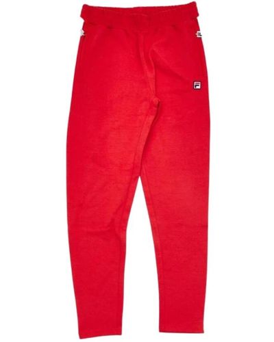 Fila Sportliche -sweatpants aus baumwollmischung - Rot