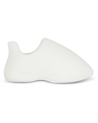 Balmain Sneakers b-cloud aus geprägtem leder - Weiß