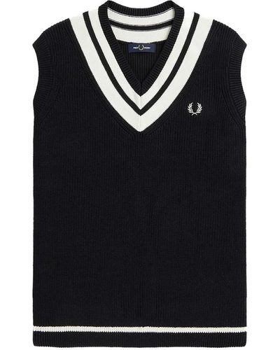 Fred Perry Sleeveless knitwear - Nero