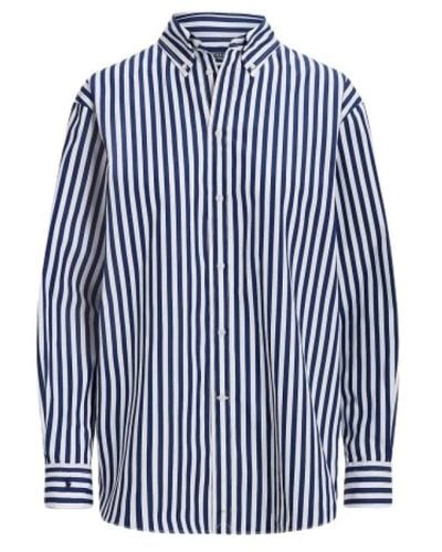 Polo Ralph Lauren Oversized camicia casual in cotone - Blu