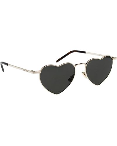 Saint Laurent Ikonoische loulou sonnenbrille für frauen - Schwarz