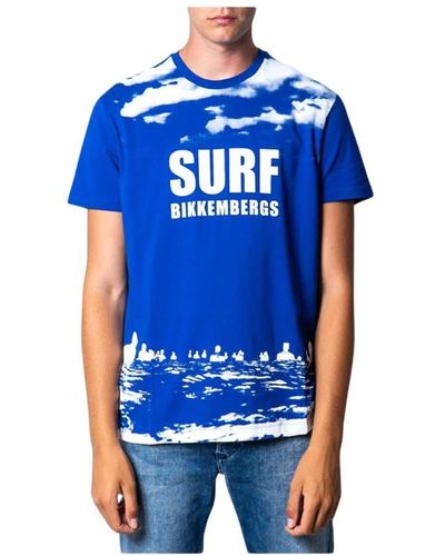 Bikkembergs Tops > t-shirts - Bleu