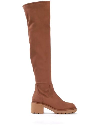 Ninalilou Shoes > boots > over-knee boots - Marron