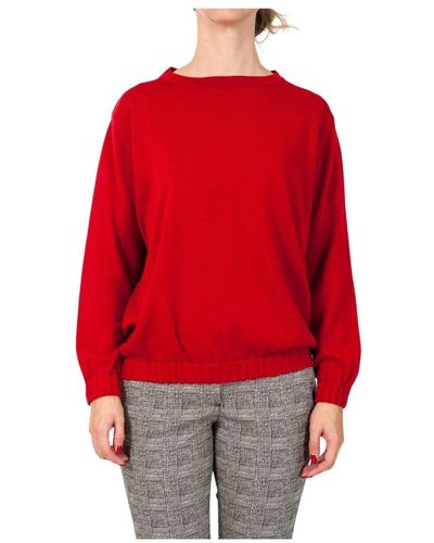 Ottod'Ame Round-Neck Knitwear - Red