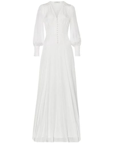 IVY & OAK Vestido de novia largo con escote en v - Blanco