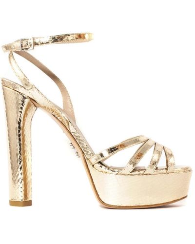 Sergio Levantesi High Heel Sandals - Metallic