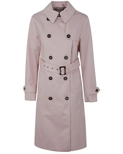 Barbour Trench Coats - Purple