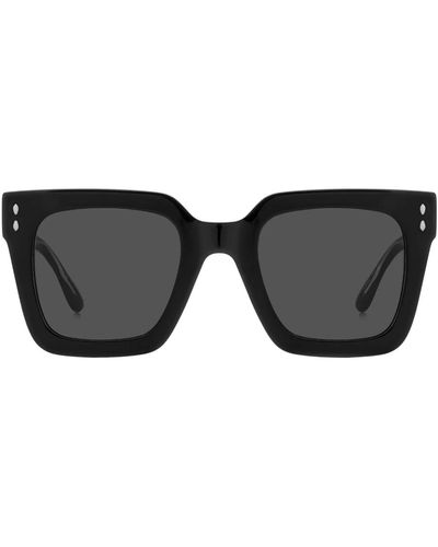Isabel Marant Gewagte cat eye sonnenbrille aus schwarzem acetat