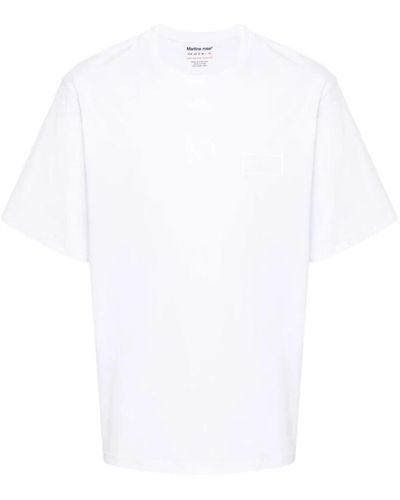 Martine Rose Reflektierendes logo print t-shirt - Weiß