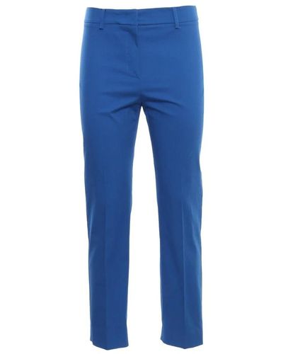 Weekend Pantalones de talle alto plisados - Azul