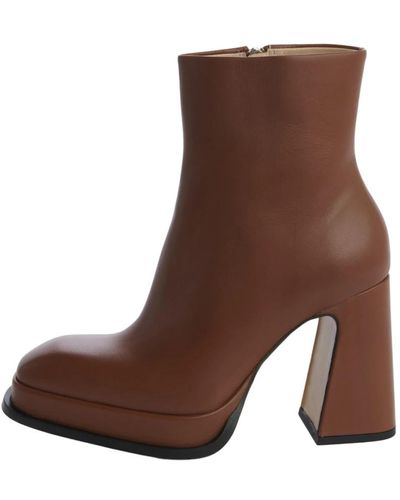 Souliers Martinez Shoes > boots > heeled boots - Marron