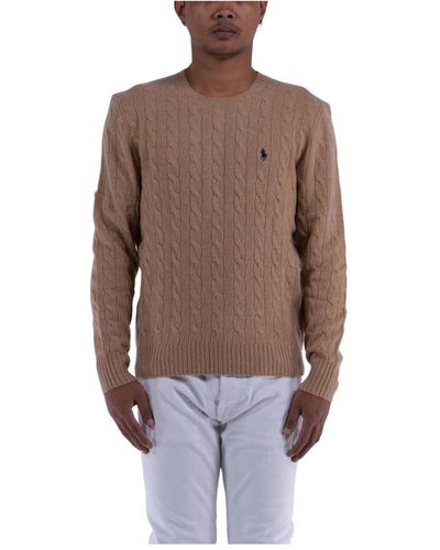 Ralph Lauren Round-Neck Knitwear - Brown