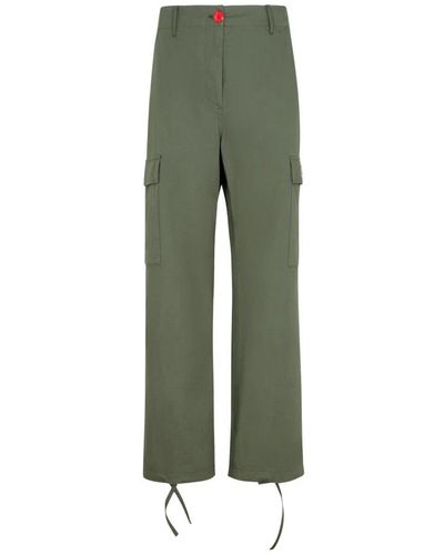 KENZO Straight Trousers - Green
