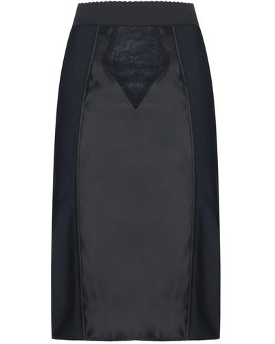 Dolce & Gabbana Schwarze midi röcke
