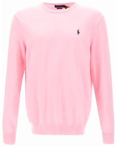 Ralph Lauren Slim-fit pullover mit textur - Pink