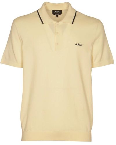 A.P.C. Polo Shirts - Yellow