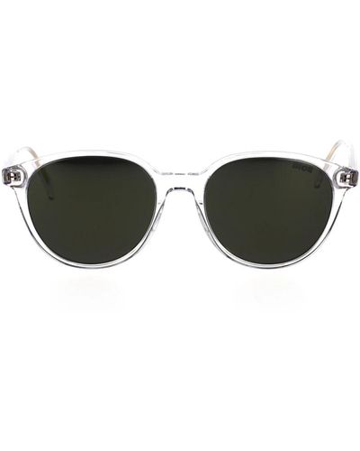Dior Minimalistische runde Sonnenbrille mit verspiegelten Gläsern - Grün