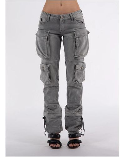 The Attico Wide trousers - Gris
