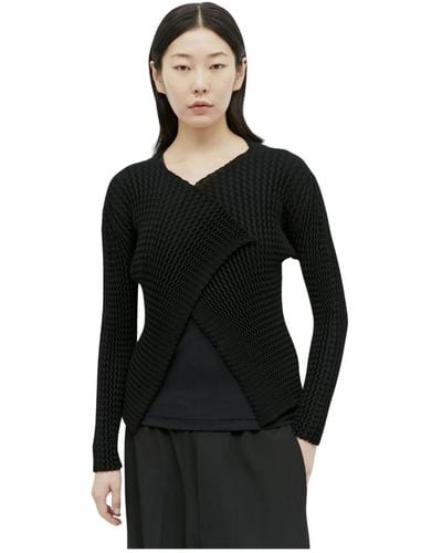 Issey Miyake Knitwear > cardigans - Noir