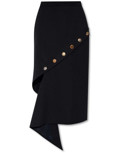 Alexander McQueen Midi Skirts - Black