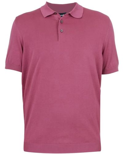 Drumohr Rasato polo shirt - Pink
