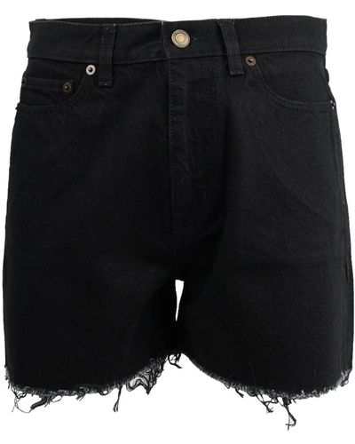 Saint Laurent Jeans cortos - Negro