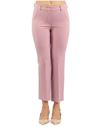 Weekend Trousers > cropped trousers - Rose