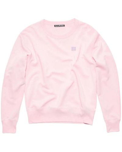 Acne Studios Hellrosa face sweatshirt - Pink