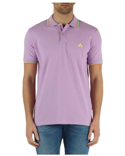 Peuterey Polo Shirts - Purple