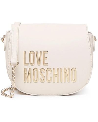 Love Moschino Cross Body Bags - Natural